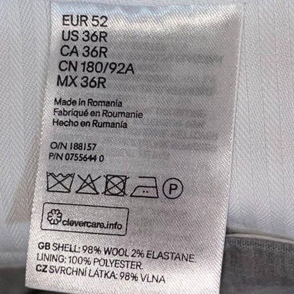 Giorgio Brutini 36R Slim Fit Suit – Tan with Iridescent Bluish-Green Lining - Picture 4 of 6